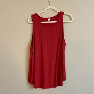 OLD NAVY RED TANK SUPWE SOFT SIZE XL